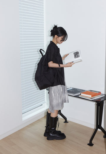 Black Oxford backpack